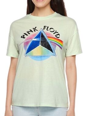 PINK FLOYD Dark Side of the Moon Sage Green Graphic Tee Size L